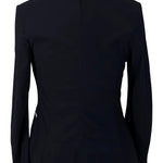 Grand Prix Saltare Premio 4 Button Riding Show Coat, Navy with Grey - Equiluxe Tack