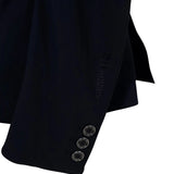 Grand Prix Saltare Premio 4 Button Riding Show Coat, Navy with Navy - Equiluxe Tack