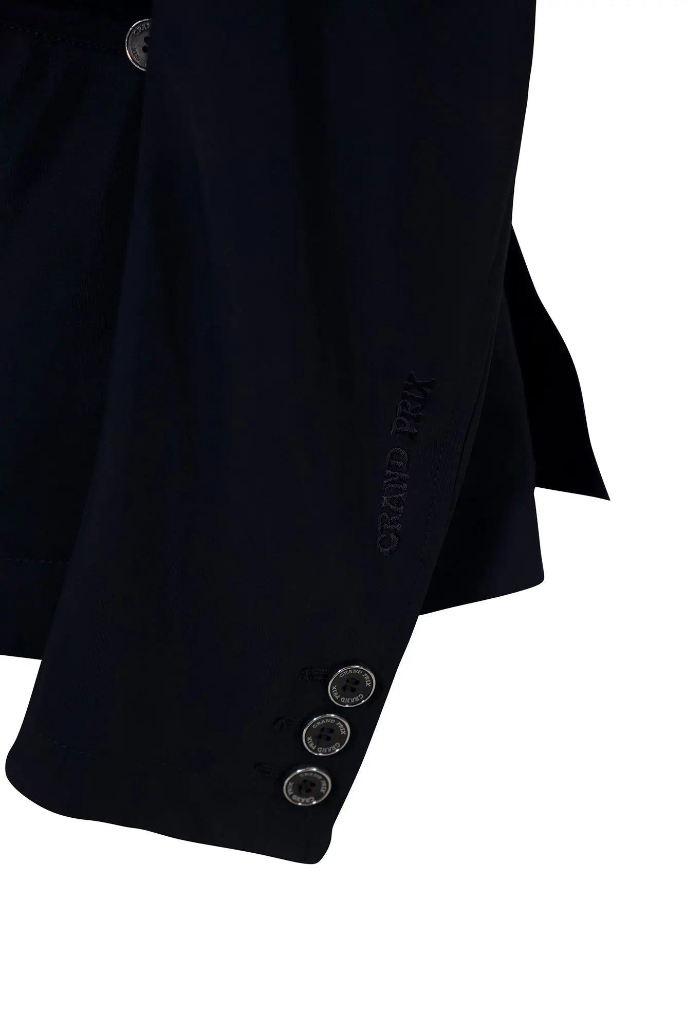 Grand Prix Saltare Premio 4 Button Riding Show Coat, Navy with Navy - Equiluxe Tack