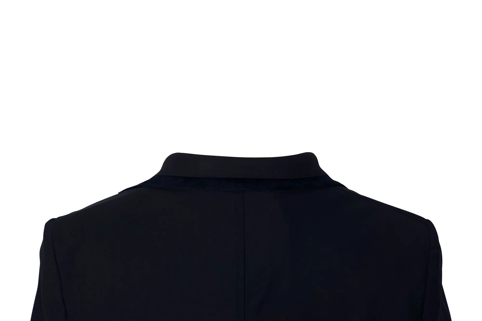 Grand Prix Saltare Premio 4 Button Riding Show Coat, Navy with Navy - Equiluxe Tack