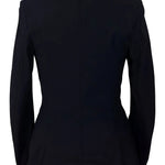 Grand Prix Saltare Premio 4 Button Riding Show Coat, Navy with Navy - Equiluxe Tack