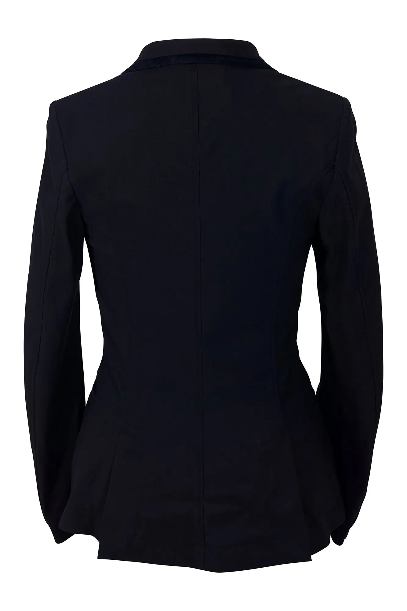Grand Prix Saltare Premio 4 Button Riding Show Coat, Navy with Navy - Equiluxe Tack