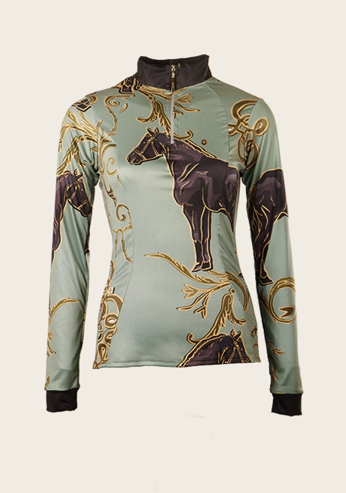 Grandé Horse Quarter Zip Sun Shirt - Espoir Equestrian - Equiluxe Tack