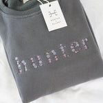 Grey "HUNTER" Sweatshirt - Purple - Ellany - Equiluxe Tack