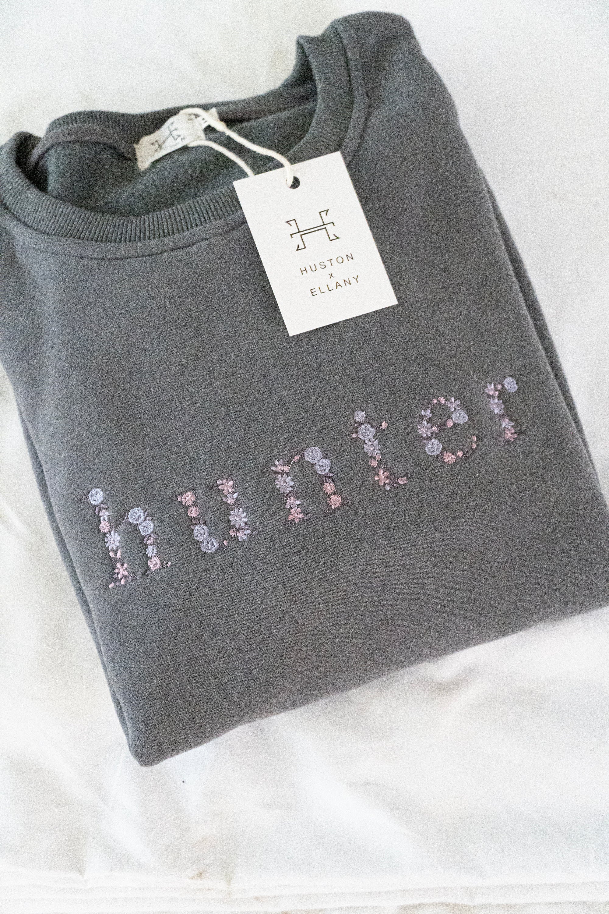 Grey "HUNTER" Sweatshirt - Purple - Ellany - Equiluxe Tack