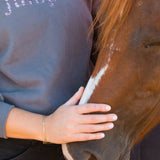 Grey "JUMPER" Sweatshirt - Purple - Ellany - Equiluxe Tack