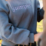 Grey "JUMPER" Sweatshirt - Purple - Ellany - Equiluxe Tack