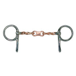 Half Cheek Slow Twist Copper French Link Bit 5" - Equiluxe Tack - Equiluxe Tack