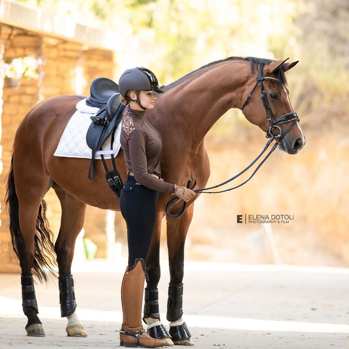 Halter Ego Black Leather Patent Croc H.M. Safari Snaffle Bridle with Removable Flash - Halter Ego® - Equiluxe Tack