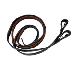Halter Ego Brown Pebble Rubber Reins with Stops - Halter Ego® - Equiluxe Tack