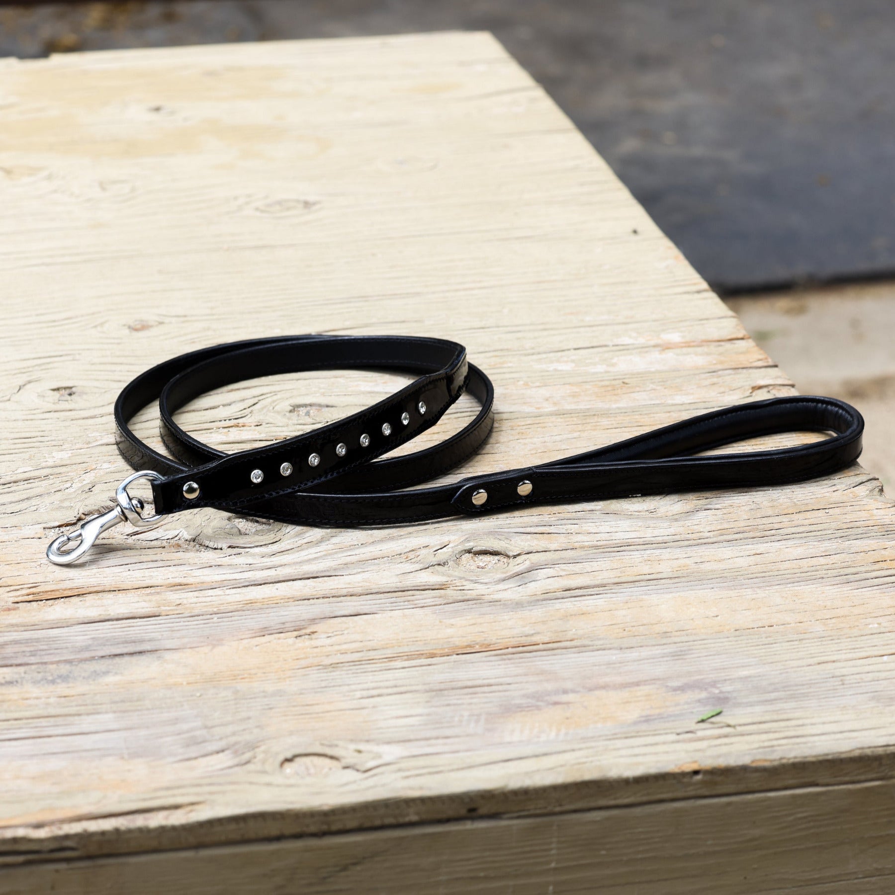 Halter Ego® Celebrity Black Patent Dog Leash - Halter Ego® - Equiluxe Tack