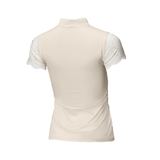 Halter Ego Charlie Short Sleeve Lace Riding Shirt - Ecru - Halter Ego® - Equiluxe Tack