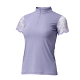 Halter Ego Charlie Short Sleeve Lace Riding Shirt - Lilac - Halter Ego® - Equiluxe Tack