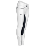 Halter Ego Crystal Evolution High Waist White with Navy Seat Competition Breeches - Halter Ego® - Equiluxe Tack