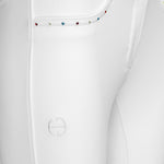 Halter Ego Crystal Evolution Mid - Waist White with White Seat Competition Breeches - Halter Ego® - Equiluxe Tack