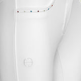Halter Ego Crystal Evolution Mid - Waist White with White Seat Competition Breeches - Halter Ego® - Equiluxe Tack