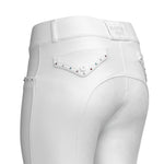 Halter Ego Crystal Evolution Mid - Waist White with White Seat Competition Breeches - Halter Ego® - Equiluxe Tack
