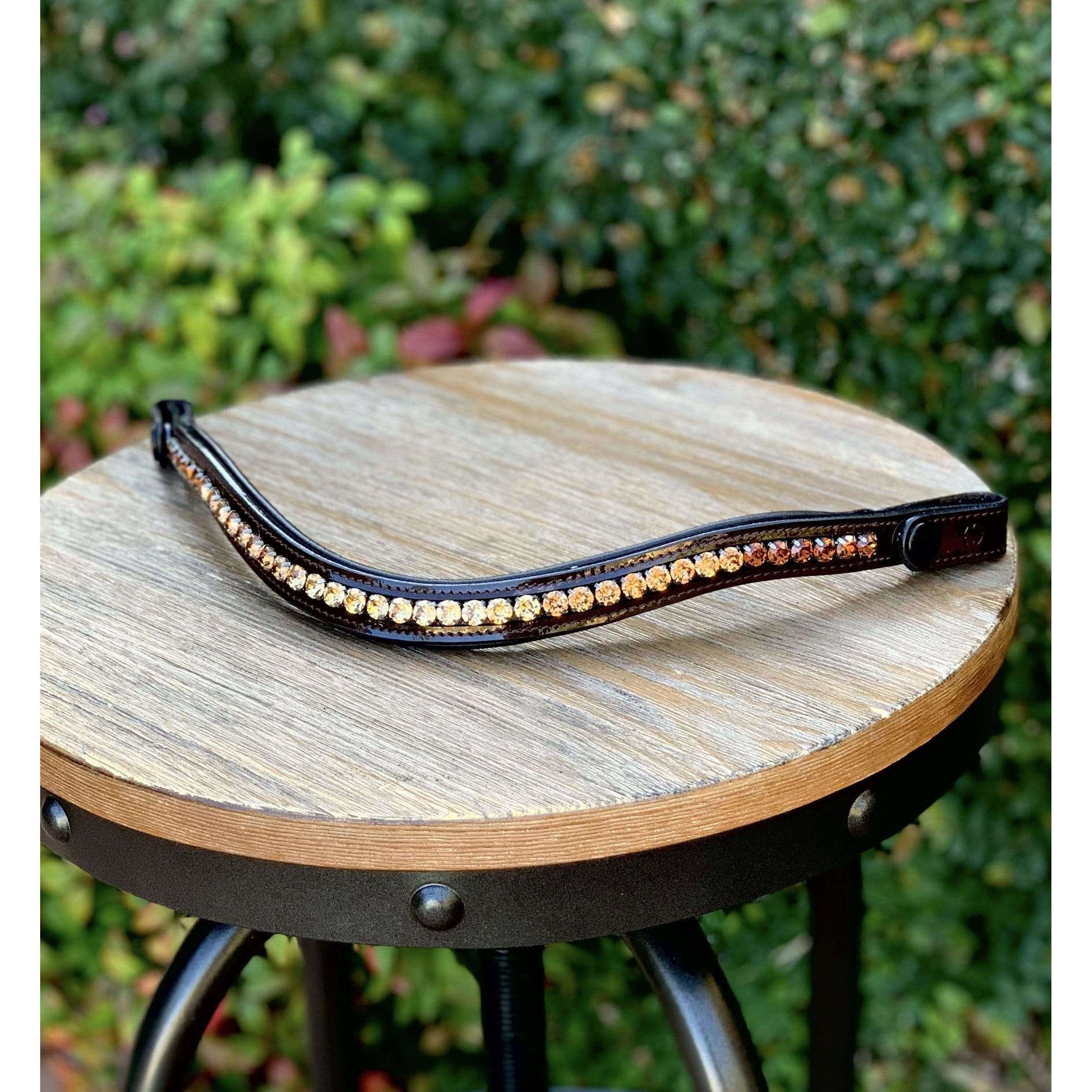 Halter Ego® Crystal Patent Browband - Caramel Honey - Halter Ego® - Equiluxe Tack