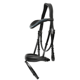 Halter Ego Doc Marten Black Leather Snaffle Bridle with Removable Flash - Halter Ego® - Equiluxe Tack
