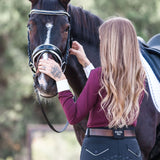 Halter Ego Elyse - Burgundy Long Sleeve Women's Riding Shirt - Halter Ego® - Equiluxe Tack