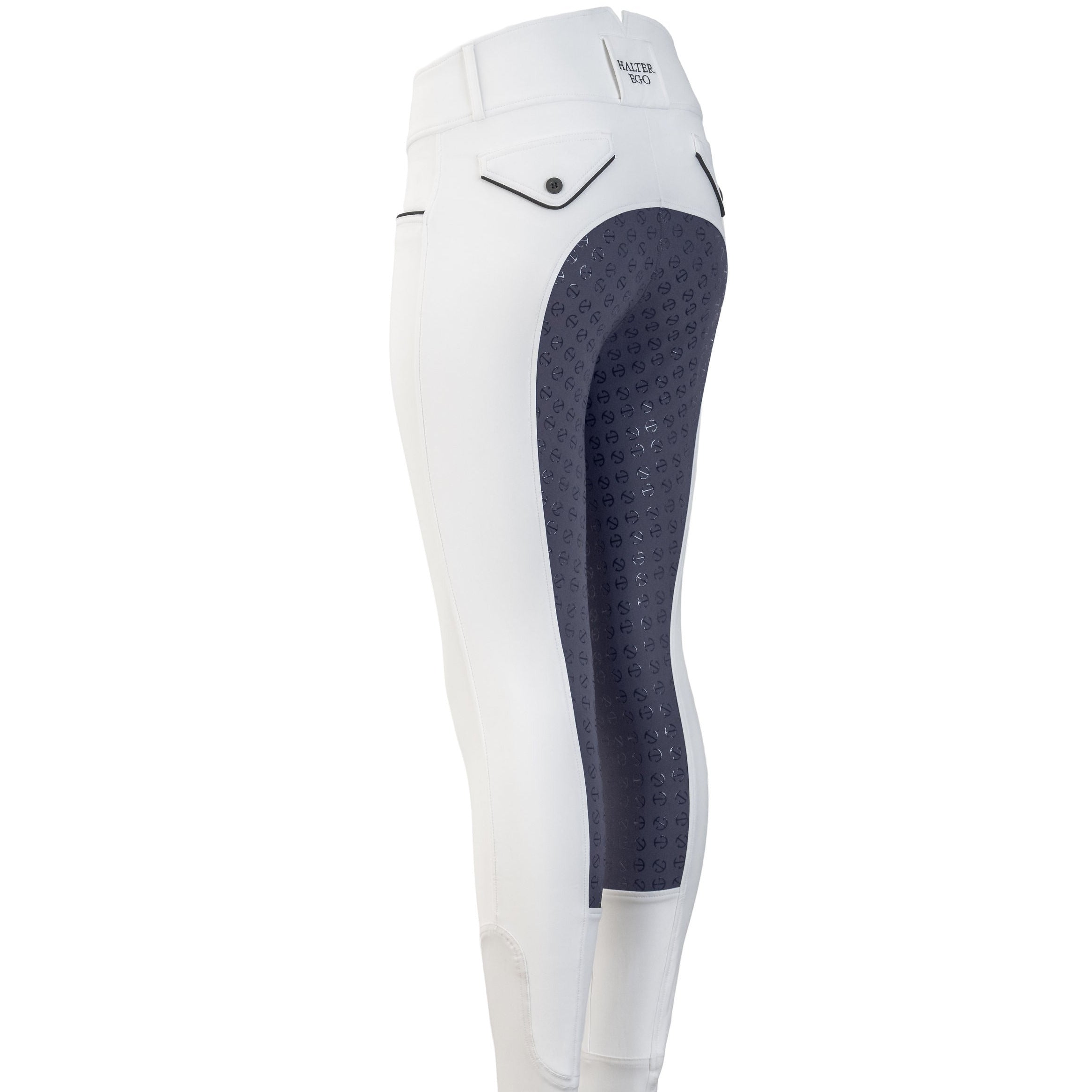 Halter Ego Evolution - High Waisted White Competition Breeches - Halter Ego® - Equiluxe Tack