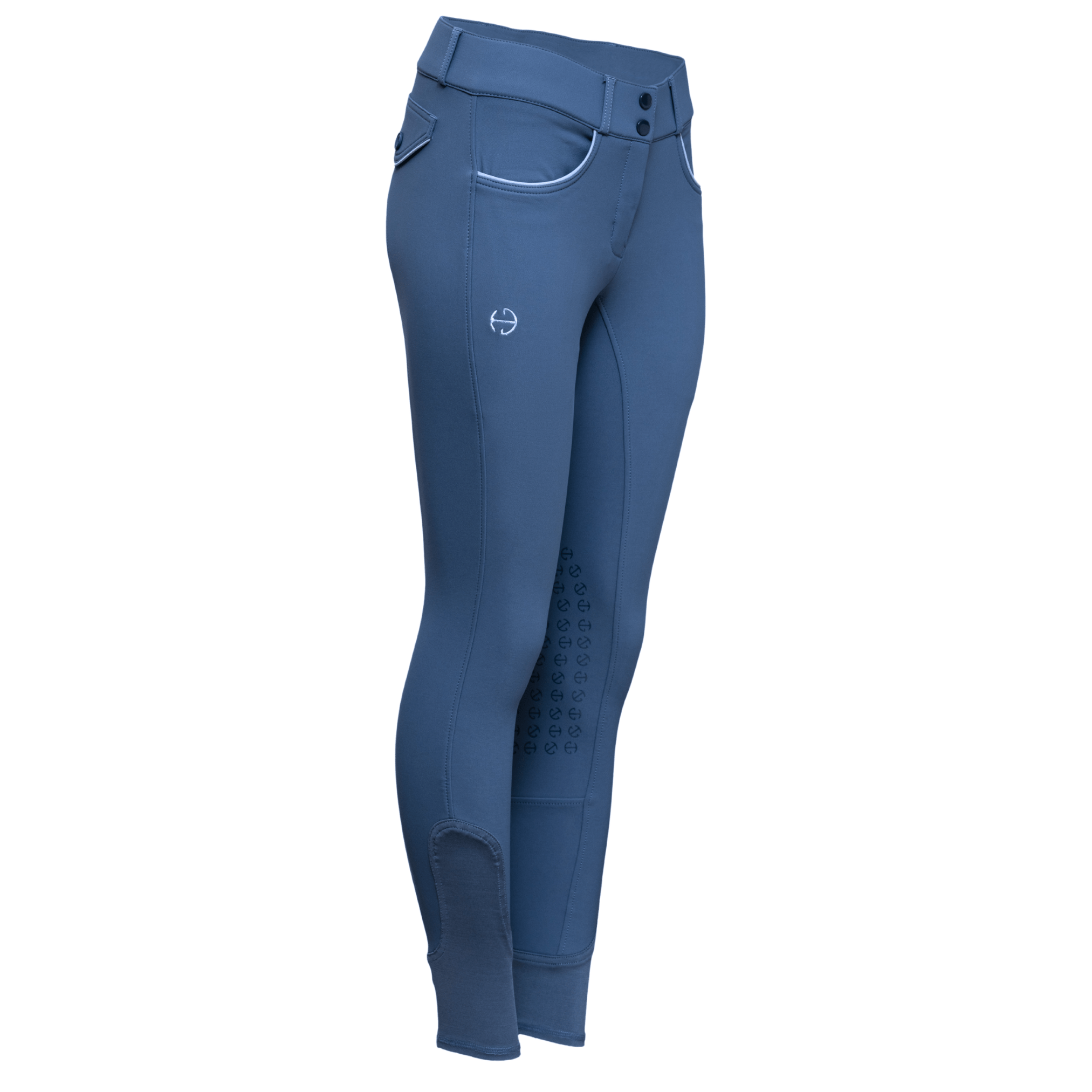 Halter Ego Evolution Knee Patch Breeches - Carolina Blue - Halter Ego® - Equiluxe Tack