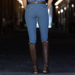 Halter Ego Evolution Knee Patch Breeches - Carolina Blue - Halter Ego® - Equiluxe Tack