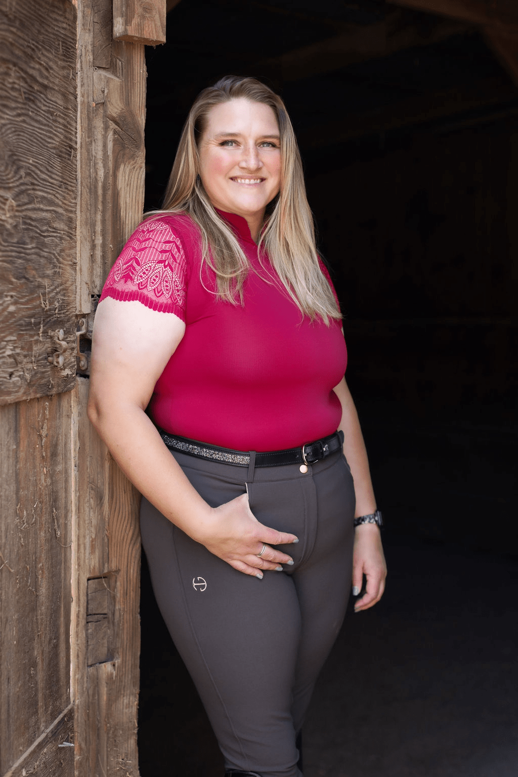 Halter Ego Evolution Knee Patch Breeches - Demitasse - Halter Ego® - Equiluxe Tack