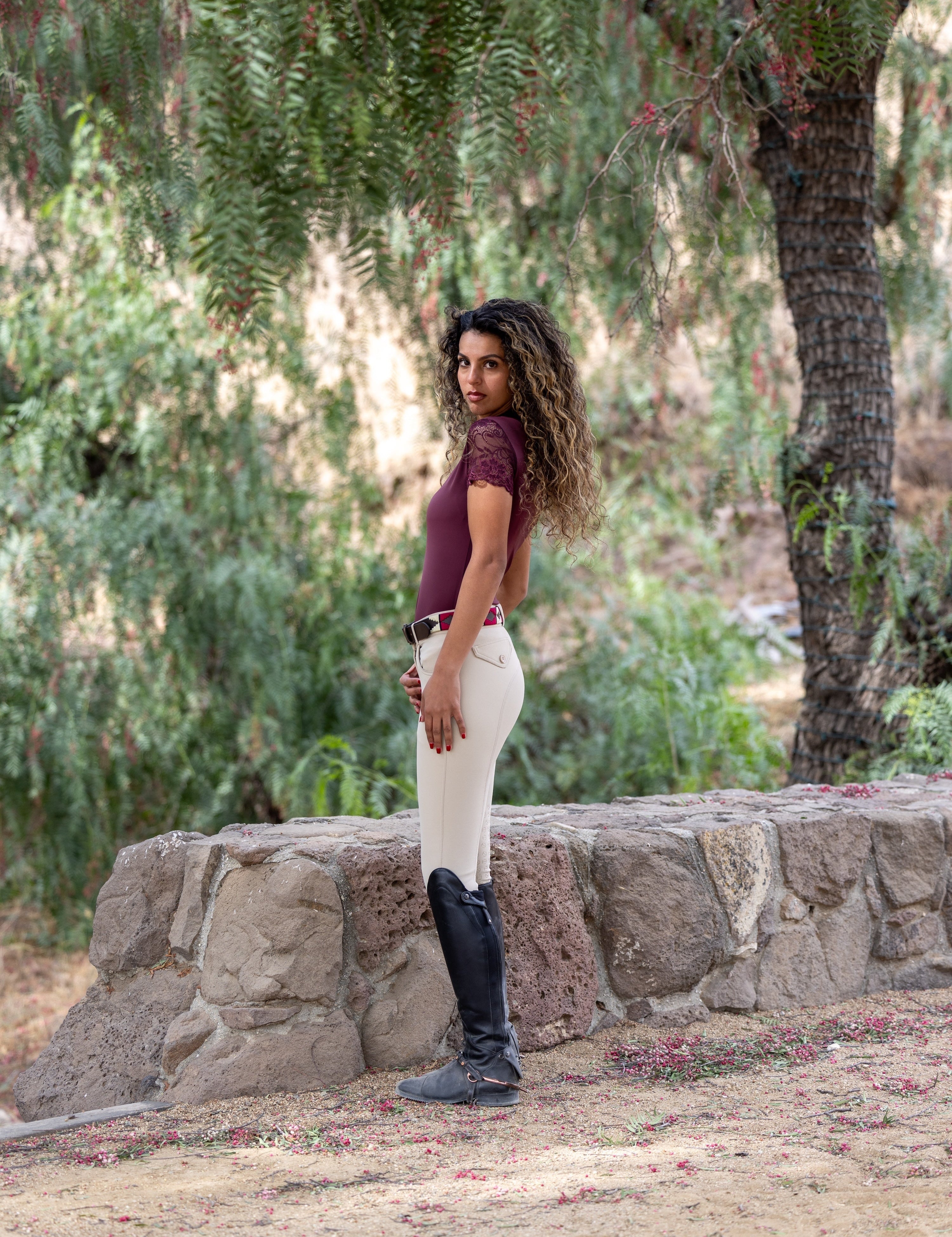 Halter Ego Evolution Knee Patch Breeches - Hunter Beige - Halter Ego® - Equiluxe Tack