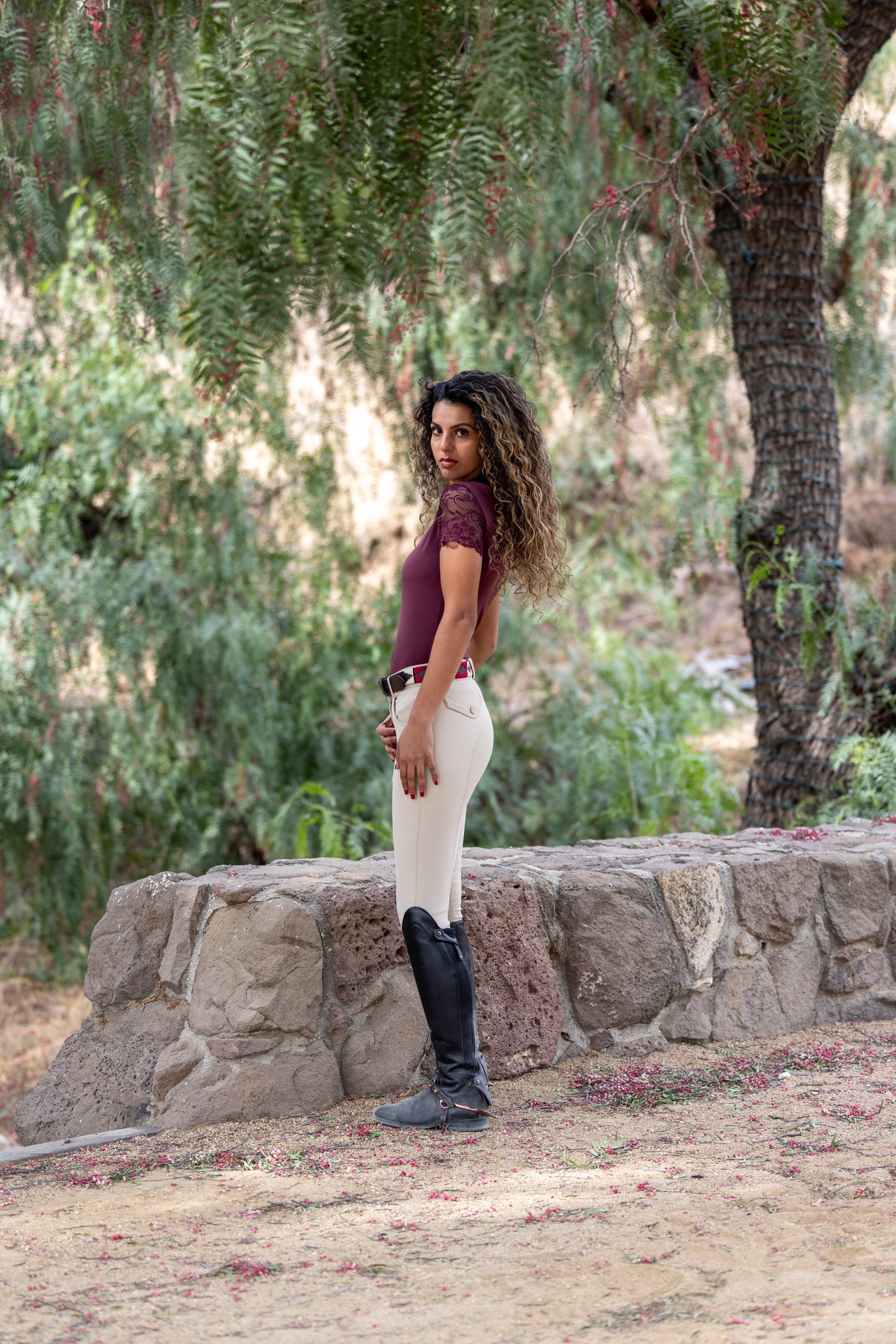 Halter Ego Evolution Knee Patch Breeches - Hunter Beige - Halter Ego® - Equiluxe Tack