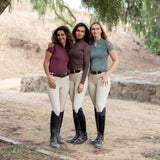 Halter Ego Evolution Knee Patch Breeches - Hunter Beige - Halter Ego® - Equiluxe Tack