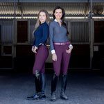 Halter Ego Evolution Knee Patch Breeches - Merlot - Halter Ego® - Equiluxe Tack