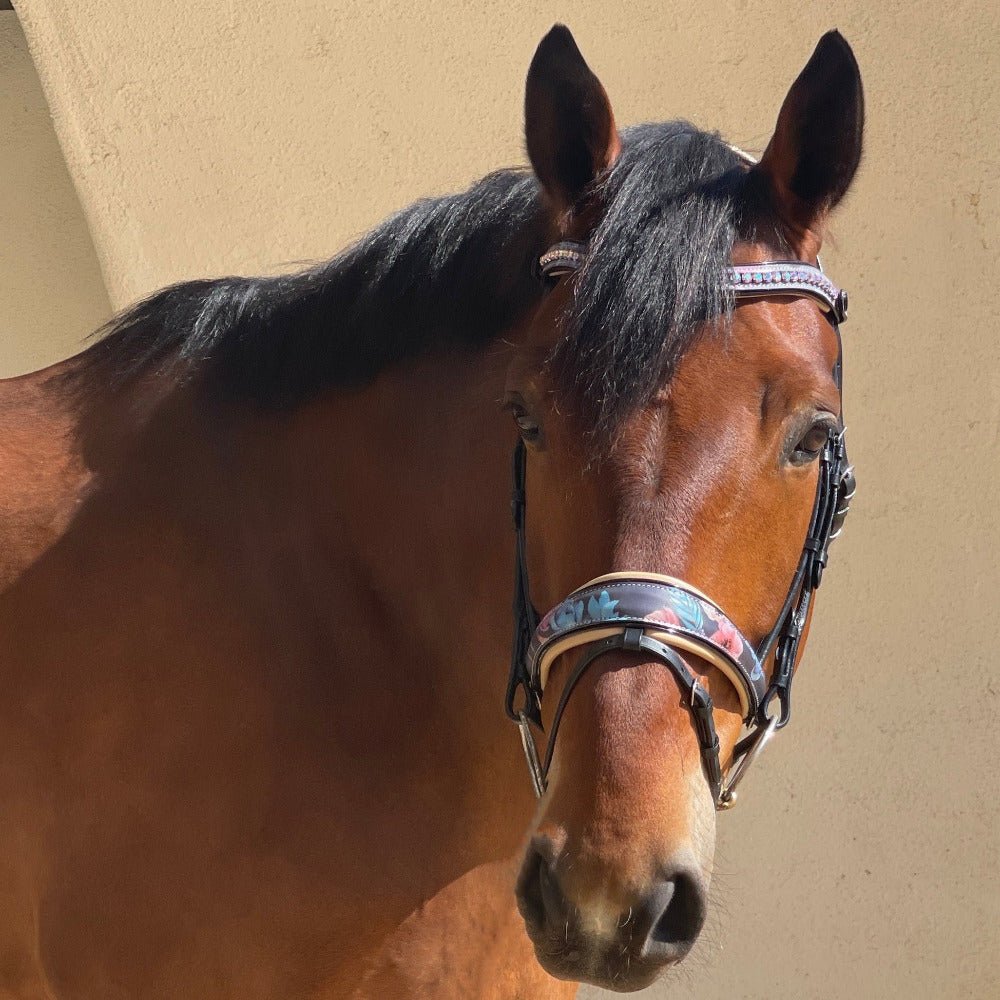 Halter Ego Fleur Snaffle Bridle - Cream Padding - Halter Ego® - Equiluxe Tack