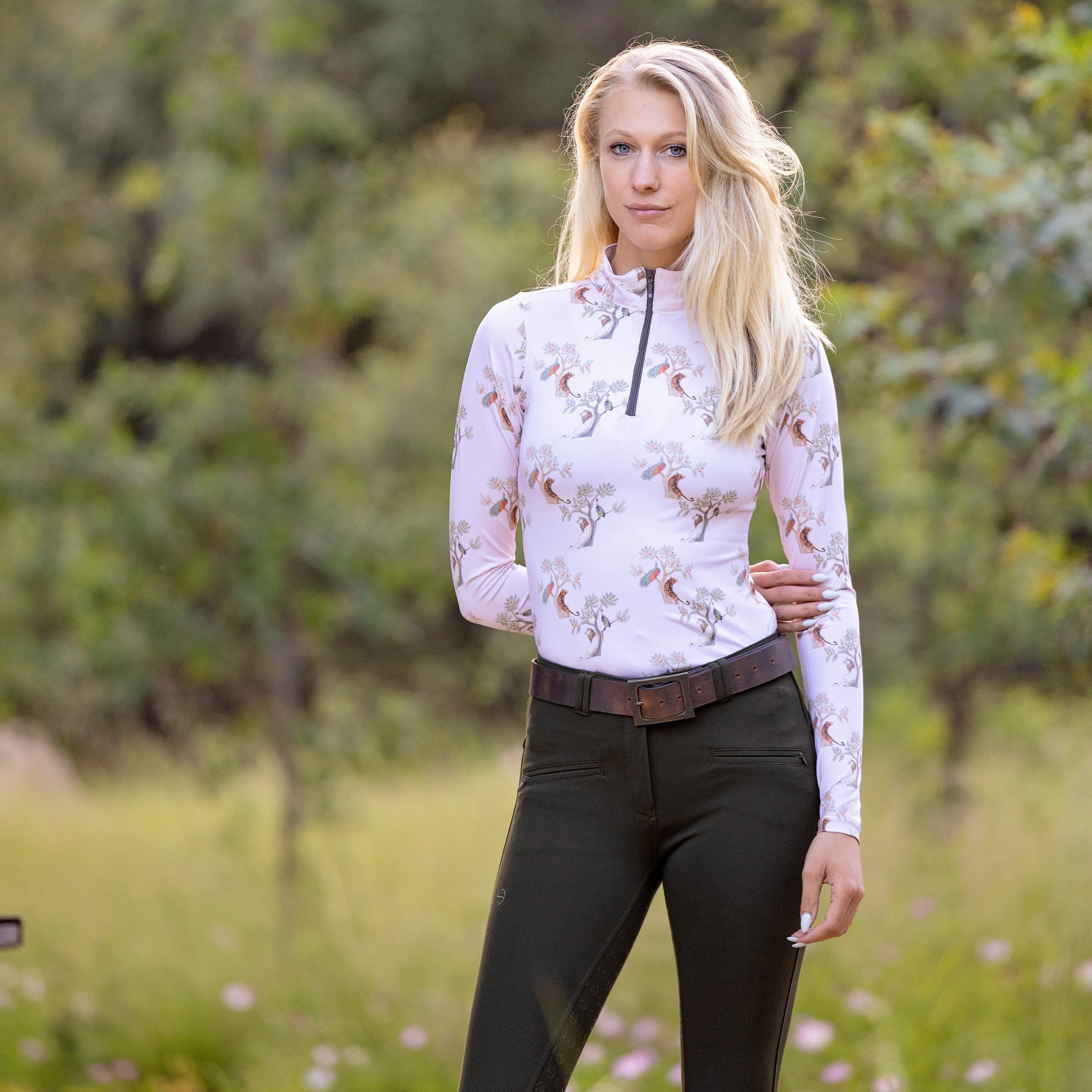 Halter Ego Kimberly Full Seat Breeches - Army Green - Halter Ego® - Equiluxe Tack