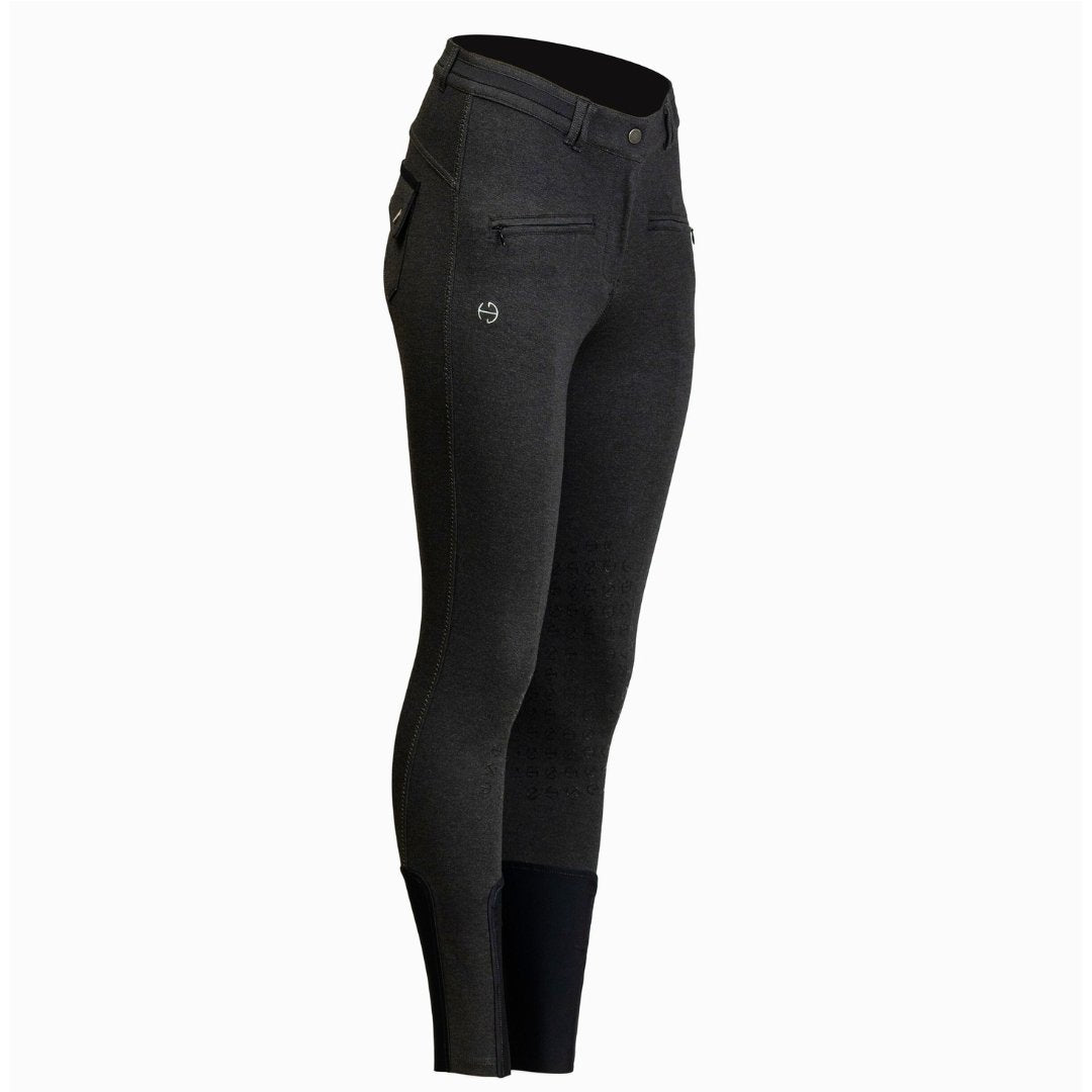 Halter Ego Kimberly Full Seat Breeches - Dark Heather Grey - Halter Ego® - Equiluxe Tack