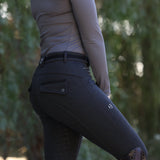 Halter Ego Kimberly Full Seat Breeches - Dark Heather Grey - Halter Ego® - Equiluxe Tack