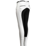 Halter Ego Kimberly Full Seat Breeches - White with Black Seat - Halter Ego® - Equiluxe Tack