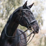 Halter Ego® 'Lexington' Non - Patent Black Leather Double Bridle - Halter Ego® - Equiluxe Tack