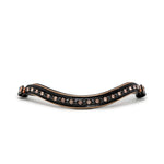 Halter Ego LIMITED EDITION: Aurelia Black Patent & Rose Gold Double Bridle - Equiluxe Tack