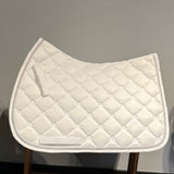 Halter Ego Luxe Jump Saddle Pad - White - Halter Ego® - Equiluxe Tack