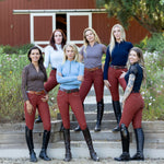 Halter Ego Maia Long Sleeve Lace Competition Shirt - Chocolate Brown - Halter Ego® - Equiluxe Tack