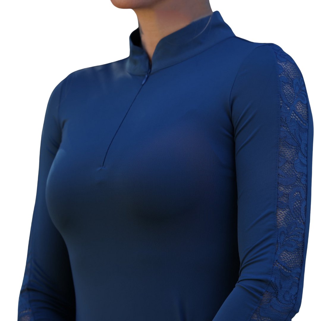 Halter Ego Maia - Long Sleeve Lace Competition Shirt - Halter Ego® - Equiluxe Tack