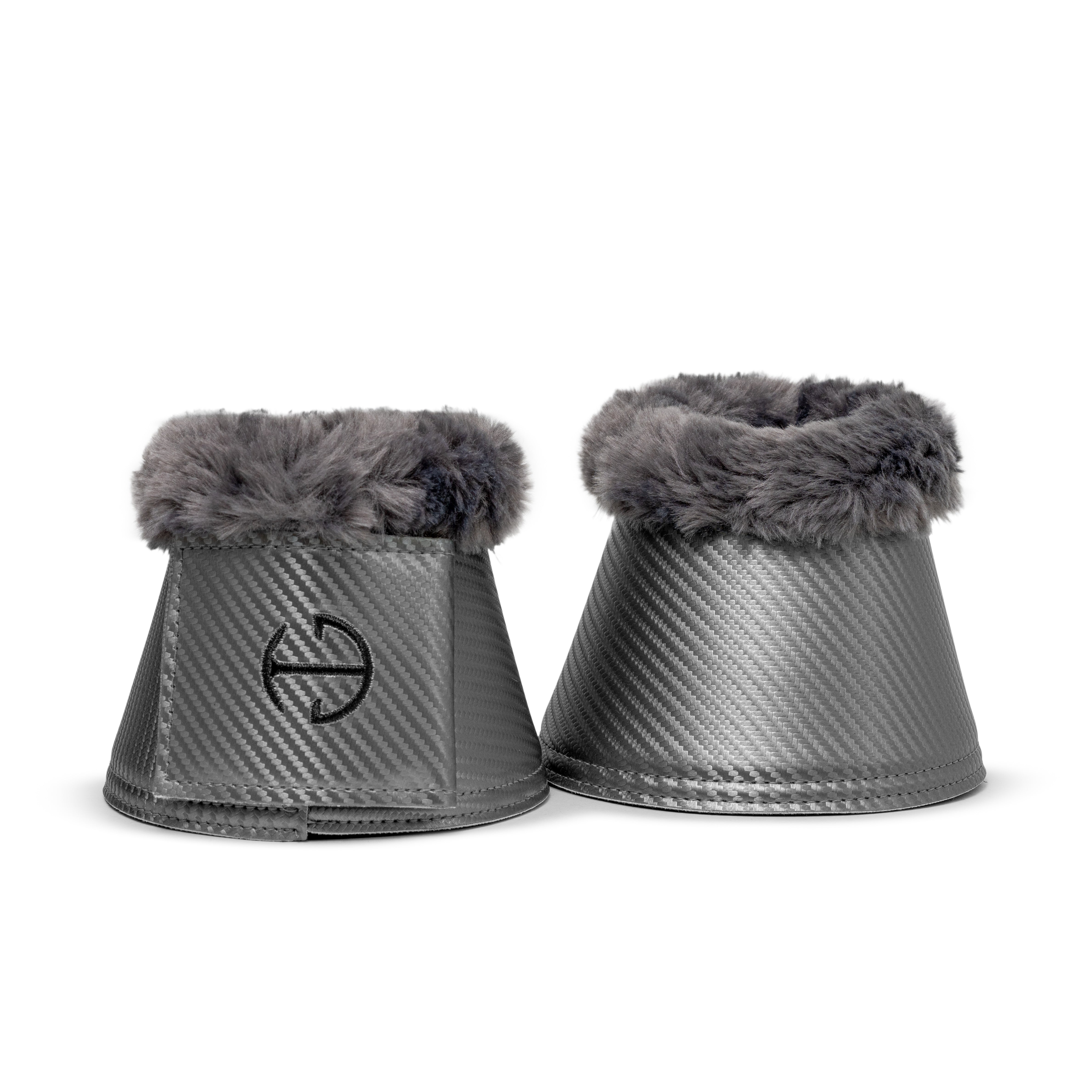 Halter Ego Metallics Collection: Carbon Tech Bell Boots - Platinum - Halter Ego® - Equiluxe Tack