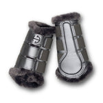 Halter Ego Metallics Collection: Carbon Tech Brushing Boots - Platinum - Halter Ego® - Equiluxe Tack