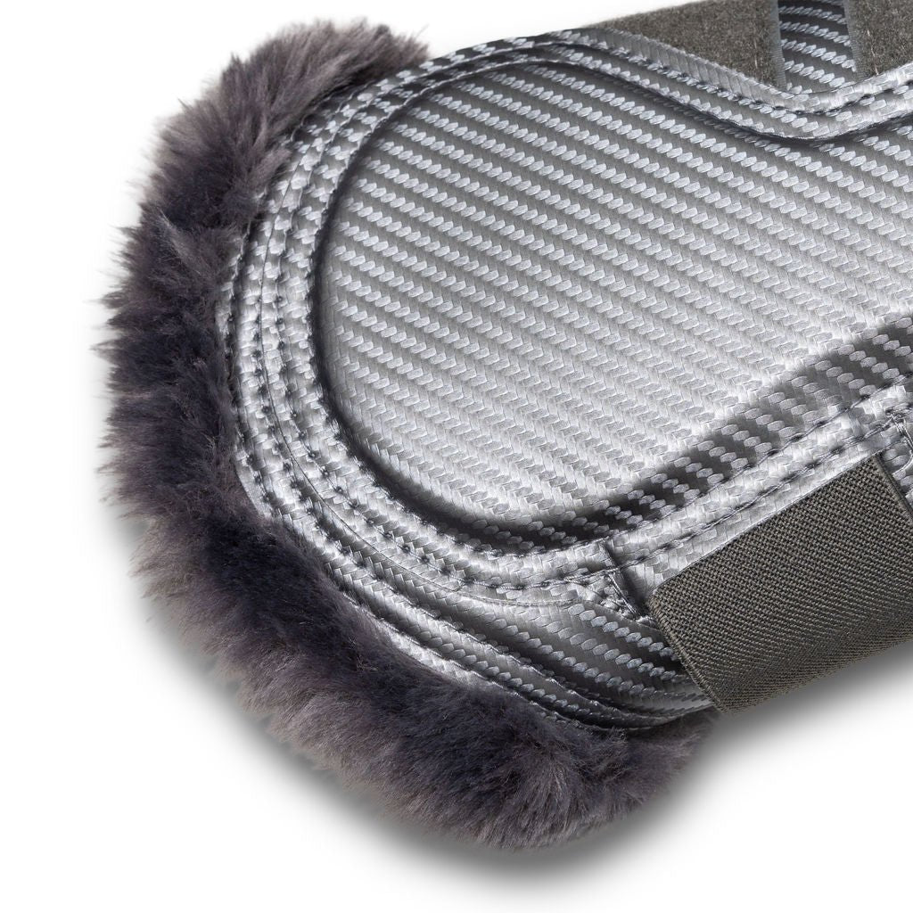 Halter Ego Metallics Collection: Carbon Tech Brushing Boots - Platinum - Halter Ego® - Equiluxe Tack