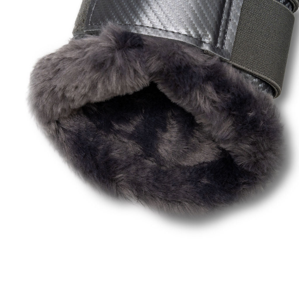 Halter Ego Metallics Collection: Carbon Tech Brushing Boots - Platinum - Halter Ego® - Equiluxe Tack
