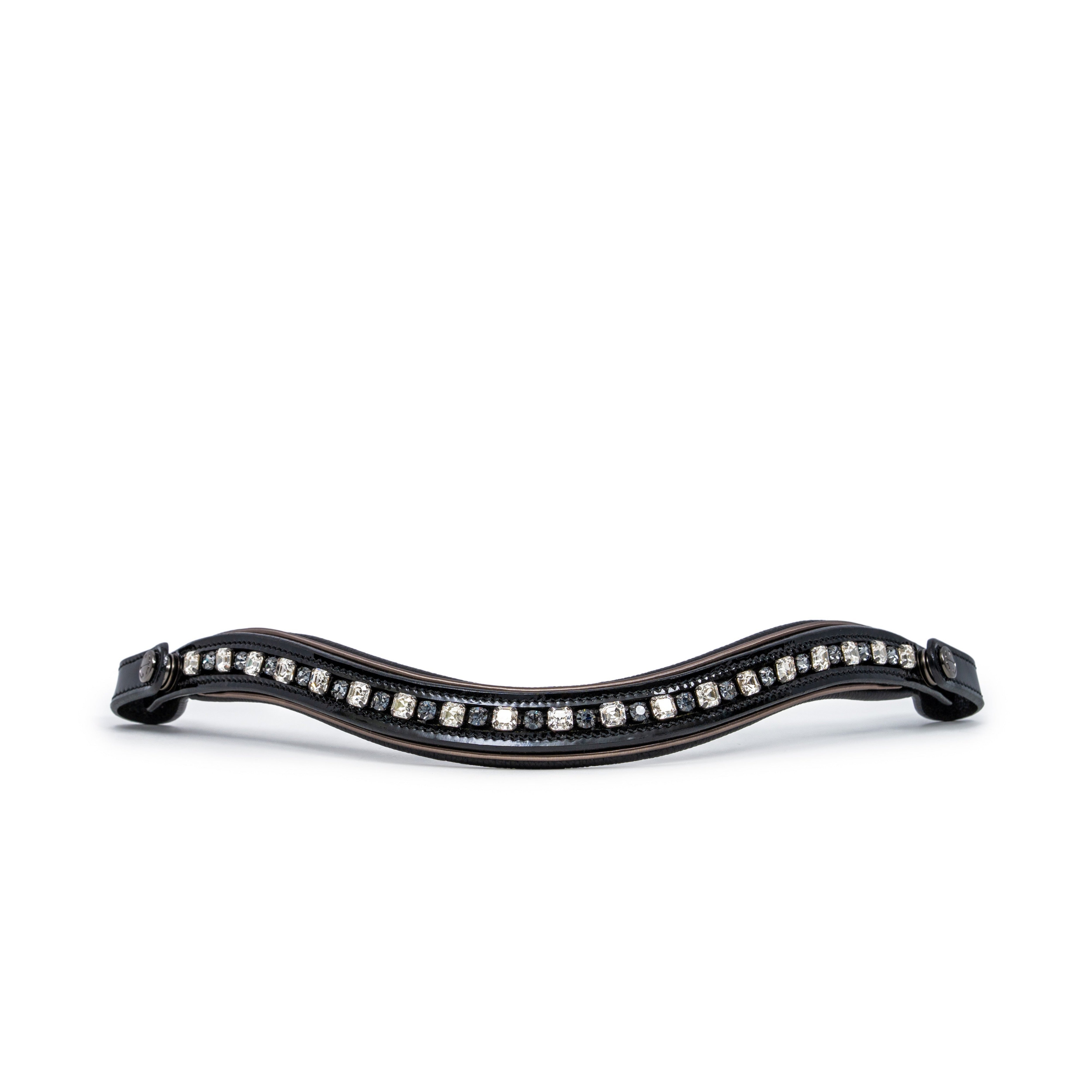 Halter Ego Ocala Black Patent Leather Snaffle Bridle With Removable Flash - Equiluxe Tack