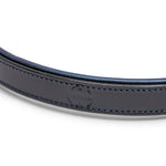 Halter Ego Revolution Blue Patent Leather Dog Leash - Equiluxe Tack
