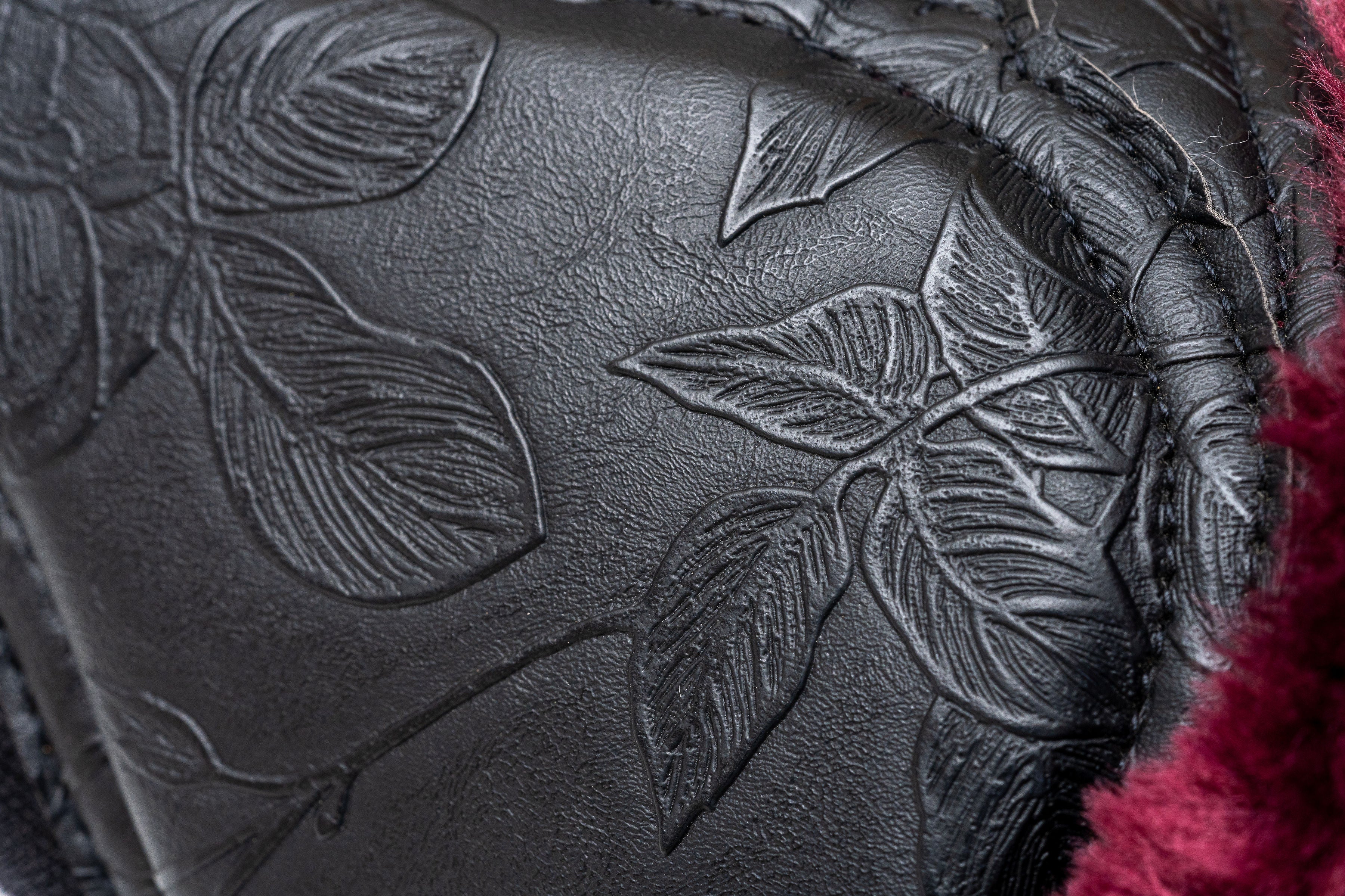 Halter Ego Romance Collection Brushing Boots - Black & Crimson Rose - Halter Ego® - Equiluxe Tack