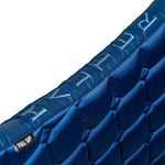 Halter Ego Romance Collection Satin Classic Dressage Saddle Pad (Full) - Prussian Blue - Halter Ego® - Equiluxe Tack